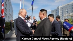 Зустріч лідера Північної Кореї Кім Чен Ина та президента Росії Путіна в Росії, 13 вересня 2023.