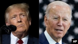 Bivši predsednik Donald Tramp i aktuelni predsednik SAD Džo Bajden, arhiva