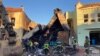 Firefighters work through the rubble of a house that exploded in San Francisco on Feb 9, 2023.