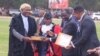 Umongameli weleKenya uMnu. William Ruto embukisweni we Zimbabwe International Trade Fair ko Bulawayo. 