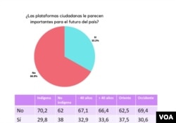 Gráfica plataformas ciudadanas. [VOA]