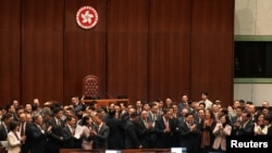 香港立法会全票通过根据《基本法》第23条订立的新的国家安全法案。（2024年3月19日）（2024年3月19日）