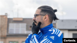 El venezolano Wilfredo Alvarenga durante una práctica en el club Deportivo Canillas.