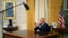 U.S. President Joe Biden addresses the nation from the White House in Washington, July 14, 2024, about the assassination attempt of Republican presidential candidate former President Donald Trump. (Erin Schaff/The New York Times via AP, Pool)