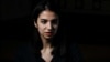 Iranian chess player Sarasadat Khademalsharieh, 25, better known as Sara Khadem looks on during an interview with Reuters in southern Spain, Feb. 15, 2023. 