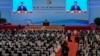 Chinese President Xi Jinping delivers his opening speech o stage for the Belt and Road Forum at the Great Hall of the People in Beijing, Oct. 18, 2023. Experts say the Taliban’s invitation BRI forum signals the continuation of China’s policy of engagement with the group.