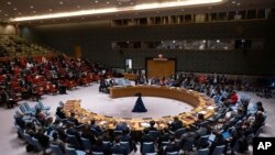 Pertemuan Dewan Keamanan di markas besar PBB, 22 Maret 2024. (AP/Yuki Iwamura)