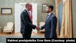 Nosilac liste Albanski forum Nik Đeljošaj na konsultacijama sa predsjednikom Crne Gore Jakovom Milatovićem