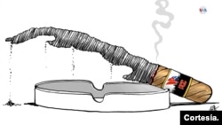 La sátira política ha reflejado las inquietudes sociales en distintos periodos de la historia de Cuba, tanto en la primera mitad del siglo XX como tras la llegada al poder de Fidel Castro en 1959. [Dibujo cortesía del caricaturista cubano Alen Lauzán, para VOA]