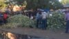 Vendors outside shops in Bulawayo