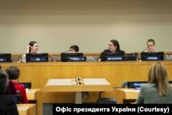 23 лютого діти з Маріуполя, які пережили депортацію, розповіли про злочини росіян у штаб-квартирі ООН у Нью-Йорку.