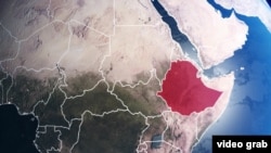 ከቪዲዮ ላይ የተወሰደ የኢትዮጵያን ካርታ የሚያሳይ ምስል