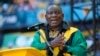 South African President Cyril Ramaphosa addresses African National Congress supporters at FNB stadium in Johannesburg, South Africa, May 25, 2024, the general election is May 29. 