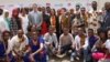 Participants at a U.S.-sponsored youth festival with the theme “Be Inspired, Own Your Future,” pose for a picture in Addis Ababa on May 3, 2023. (USAID/Ethiopia)