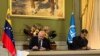 El fiscal de la CPI, Karim Khan y el presidente Nicolás Maduro firman un memorando de entendimiento para establecer una oficina en Caracas, el viernes 9 de junio de 2023.