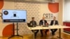 Konferencija za medije posmatračke misije Crta (foto: Rade Ranković-VOA)