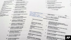 Detalle de la acusación en Georgia del 14 de agosto de 2023 contra el expresidente Donald Trump.