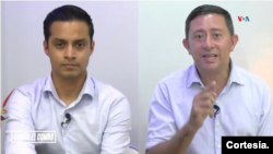 Sonny Figueroa y Marvin del Cid, periodistas exiliados de Guatemala, denuncian que son calificados como amenazas a la seguridad nacional.