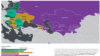 Mapa zemalja u istraživanju Fridom Hausa "Nacije u tranziciji 2024." 