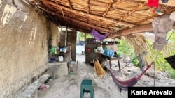 Hogar de María Carlota García, en la aldea Lantiquin, Camotán, Guatemala.