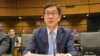 함상욱 주오스트리아 대사가 4일 오스트리아 빈에서 열린 국제원자력기구(IAEA) 정기 이사회에서 발언하고 있다. 사진 = 주오스트리아 대한민국 대사관 X
