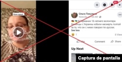 Captura de desinformación en Facebook.