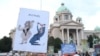 Priveden student, oduzeti mu plakati sa karikaturama Vučića, Gašića i Vulina