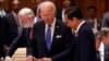 拜登總統與印尼總統佐科·維多多於 2023 年 9 月 9 日在新德里舉行 G20 峰會。（資料照片：Evan Vucci 法新社）