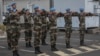 La Monusco, qui compte actuellement quelque 13.500 militaires et 2.000 policiers, est encore présente dans les trois provinces les plus troublées de l'est congolais, le Sud et le Nord-Kivu ainsi que l'Ituri. (Photo by Guerchom Ndebo / AFP)