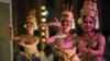 This photo taken on December 17, 2012 shows Cambodian Apsara dancers performing during a ceremony at a hotel in Phnom Penh.