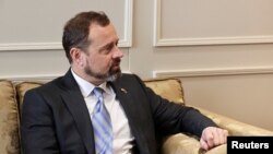 FILE - U.S. Special Envoy to Sudan Tom Perriello is pictured during a discussion at the Egyptian Ministry of Foreign Affairs, in east Cairo, Egypt, March 18, 2024.