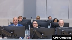 Representación de Venezuela durante el segundo día de audiencia en la Sala de Apelaciones de la CPI.