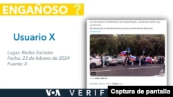 El video viralizado en X fue publicado anteriormente en TikTok, pero sin incluir datos sobre la fecha o contexto de su grabación.