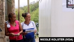 Claudia Pacheco y Kelyncer Pachecho, vecinas de Turgua, Venezuela