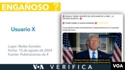 Un video en el que el candidato Donald Trump habla sobre confinamiento y fraude electoral ha sido vinculado de manera engañosa a la situación actual de la viruela símica.