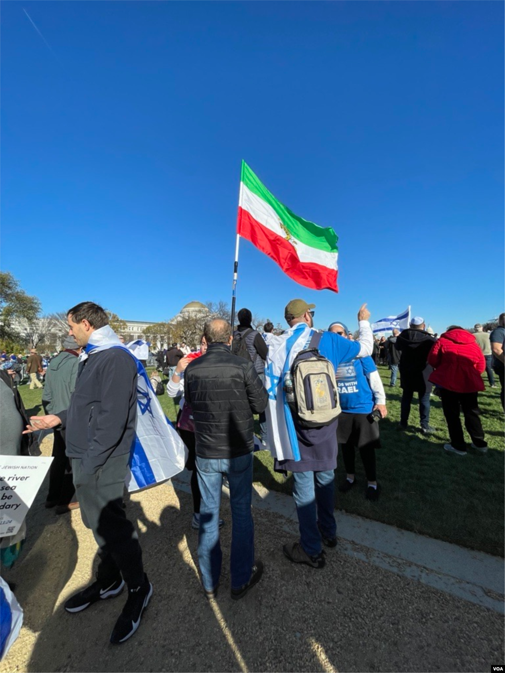 آلبوم عکس ـ راهپیمایی حمایت از اسرائیل در واشنگتن دی‌سی، سه‌شنبه ۲۳ آبان ۱۴۰۲