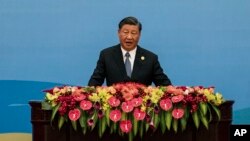 Chinese President Xi Jinping delivers a speech during the Belt and Road Forum at the Great Hall of the People in Beijing, Oct. 18, 2023. Xi said, Oct. 25, 2023, that China is willing to cooperate with the United States as both sides manage their differences.