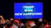 Pendukung berkumpul sebelum calon presiden dari Partai Republik mantan Presiden Donald Trump berbicara di pesta malam pemilihan pendahuluan di Nashua, Selasa, 23 Januari 2024. (Foto: AP)