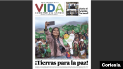 Captura de pantalla de la primera edición de Vida, el periódico del gobierno de Gustavo Petro.
