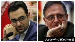 ولی‌الله سیف (راست) و احمد عراقچی