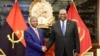 Presidente de Angola, João Lourenço, e secretário de Defesa dos Estados Unidos, Lloyd Austin, Luanda, Angola, 27 setembro 2023