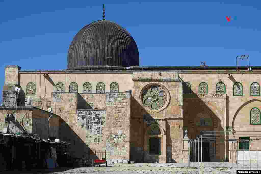 La mezquita de Al Aqsa, construida hace casi 1.000 años y la mayor de Jerusalén.