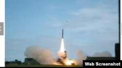 台湾天弓三型防空飞弹（国家中山科学研究院网站截图）