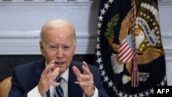 El presidente de EEUU, Joe Biden, habla desde la Casa Blanca sobre los esfuerzos de su administración con China y México para combatir el tráfico de fentanilo, el 21 de noviembre de 2023.