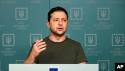 Presidente ucraniano Volodymyr Zelenskyy fala à nação, 27 Fevereiro 2022