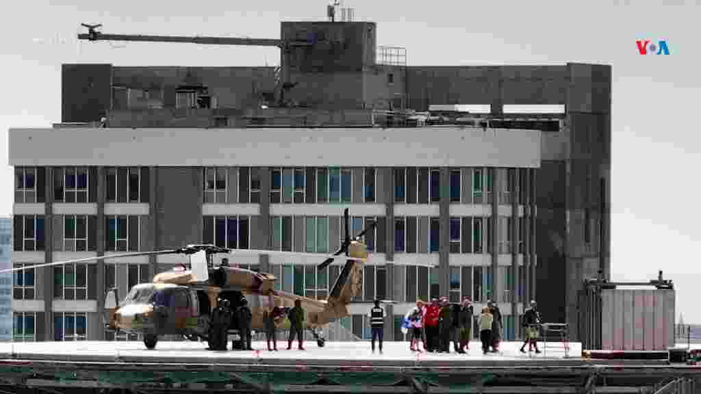 Una vista aérea tomada con un dron muestra al argentino-israelí Iair Horn, rehén liberado que estuvo retenido en Gaza desde el mortal ataque del 7 de octubre de 2023. 