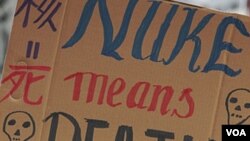 Las protestas contra las plantas nucleares se han realizado en diferentes partes del mundo tras el accidente de Fukushima.