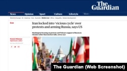 حکومت ایران در دایره اهریمنی اعتراضات و تسلیح سپاهیان روسیه در اوکراین گرفتار آمده - گاردین