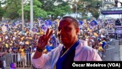 Patrice Trovoada em campanha eleitoral, São Tomé e Príncipe