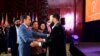 John Legend ikut meriahkan pemberian Anugerah Global Citizen Award pada Jokowi, 13 November 2022. (COURTESY PHOTO. SETPRES RI)